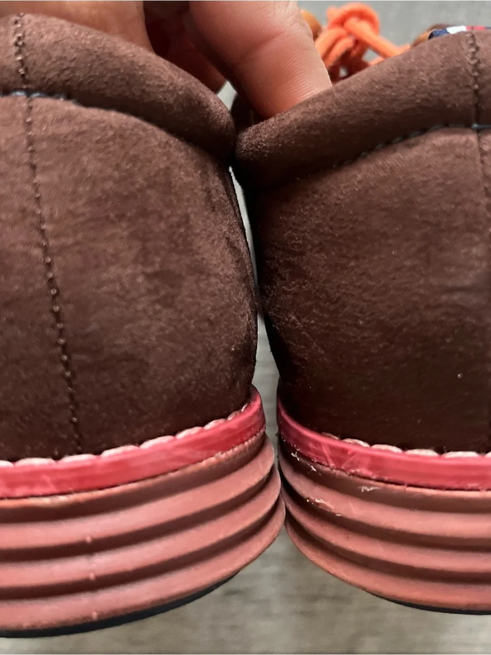 Tommy Hilfiger Brown Suede Chukka with Orange Laces